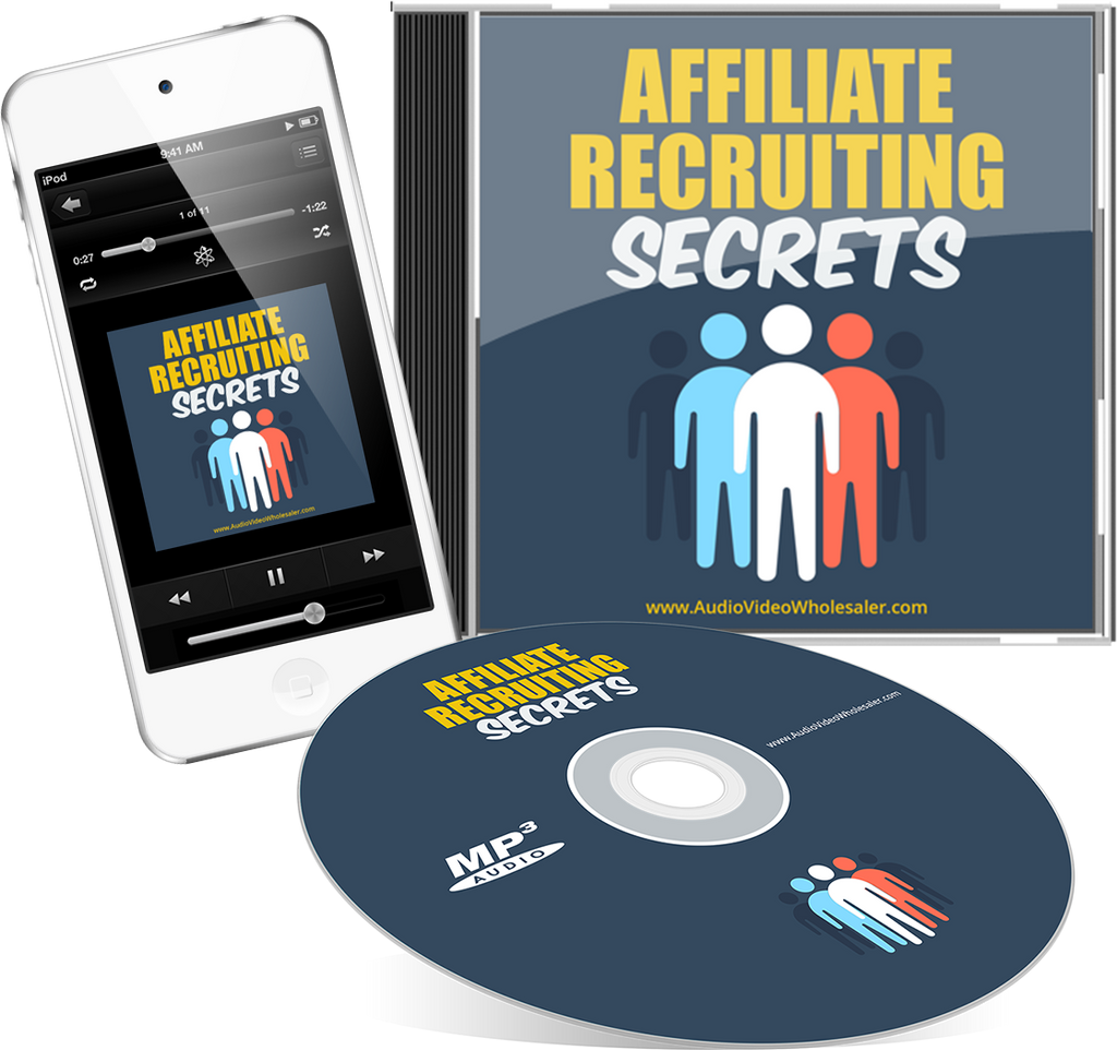 Affiliate Recruiting Secrets Audio Book (Master Resell Rights License)