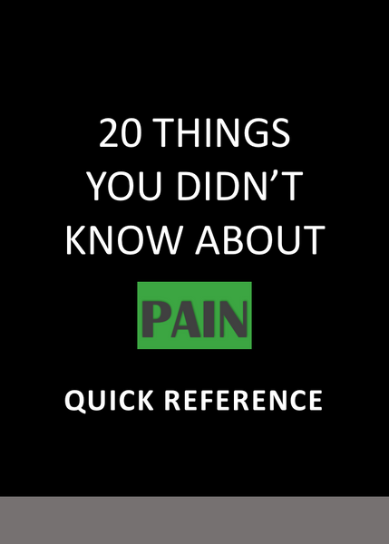 20 Things You Didnt Know About Pain Relief (eBook)